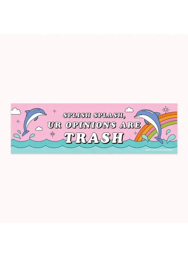 Splish Splash Bumper Sticker