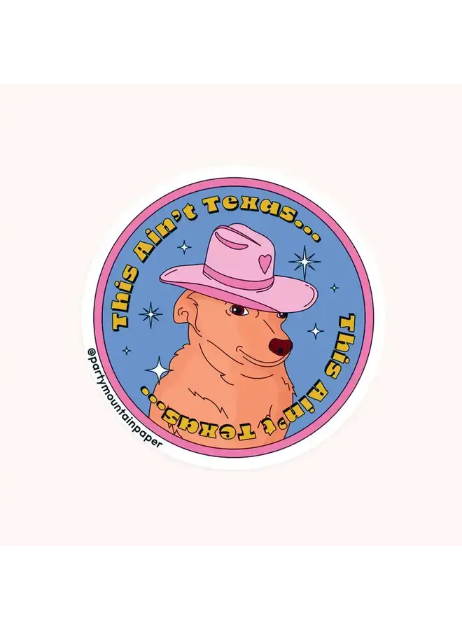 Texas Pup Sticker