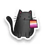 Lesbian Pride Cat Sticker