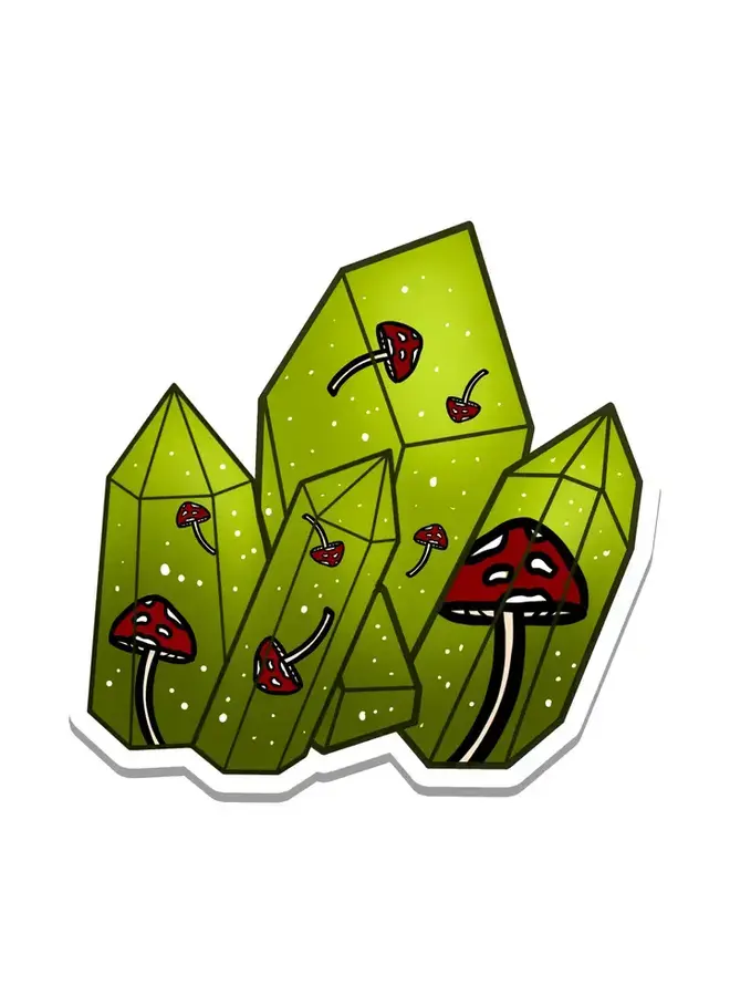 Mushroom Crystal Sticker