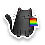 Rainbow Pride Cat Sticker