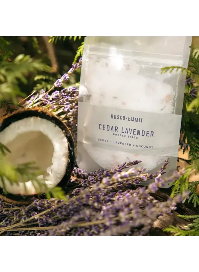 Cedar Lavender Bubble Bath Salts