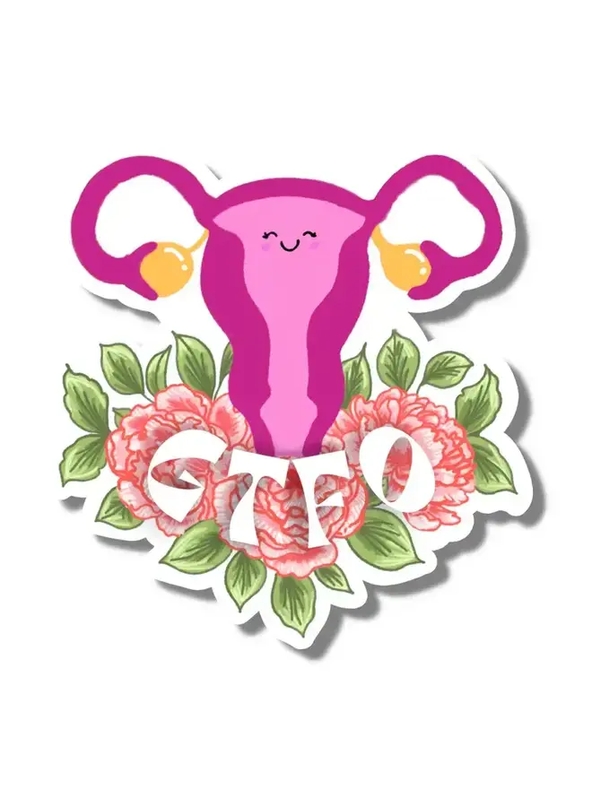 Gtfo Uterus Sticker