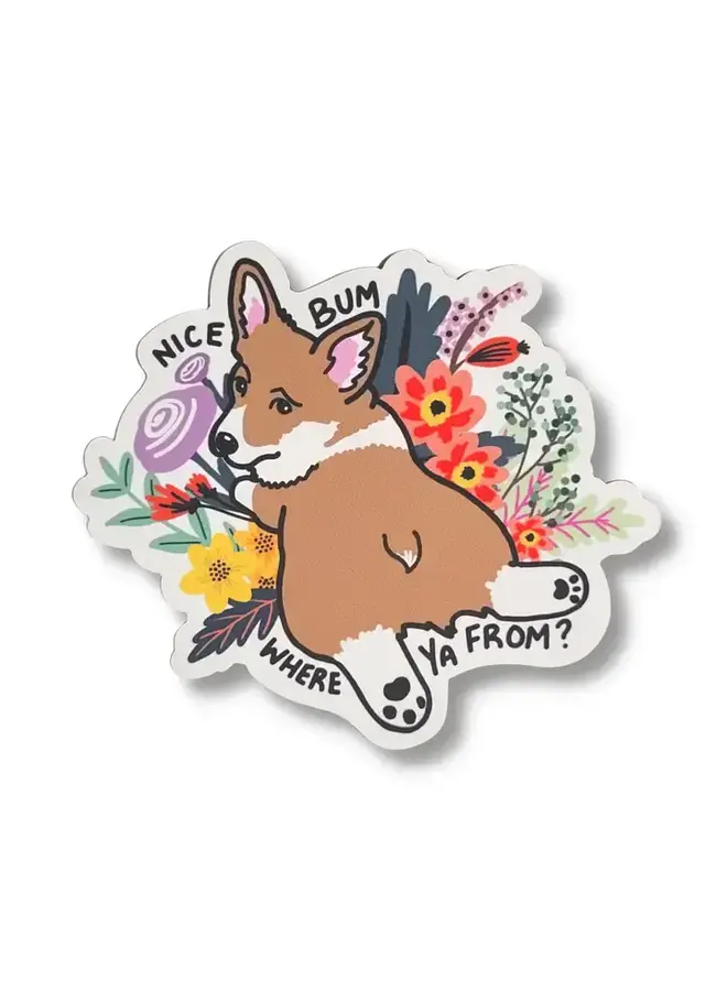 Nice Bum Corgi Sticker