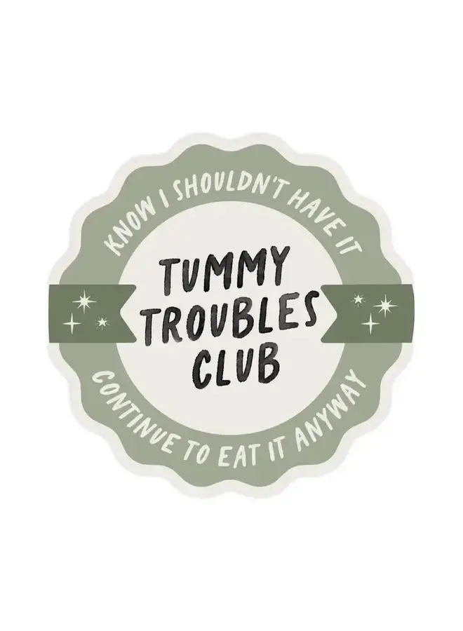 Tummy Troubles Sticker