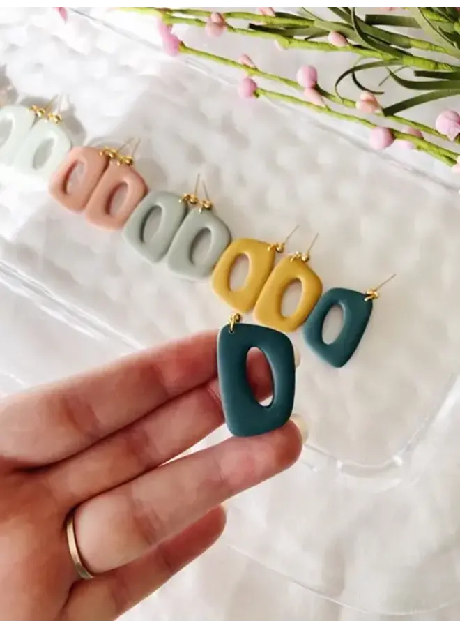 Dani Clay Dangle Earrings