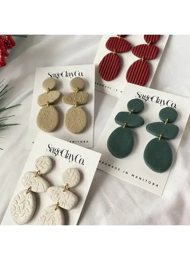 Gia Clay Dangle Earrings