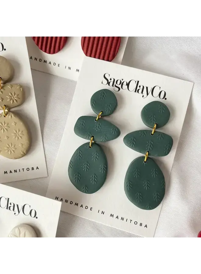 Gia Clay Dangle Earrings