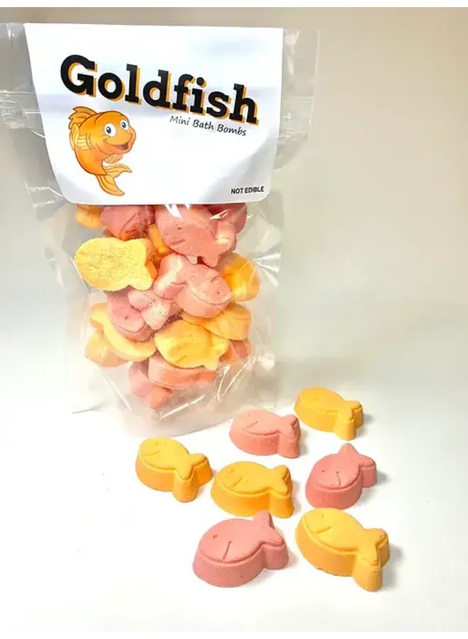 Bag of Goldfish Mini Bath Bombs