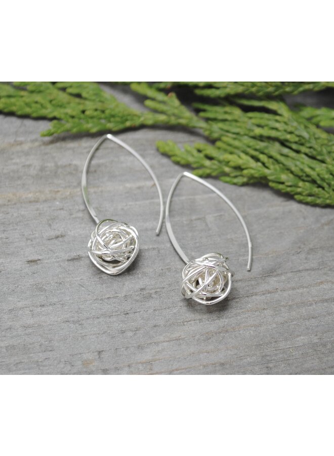 Ball of Yarn Long Earings