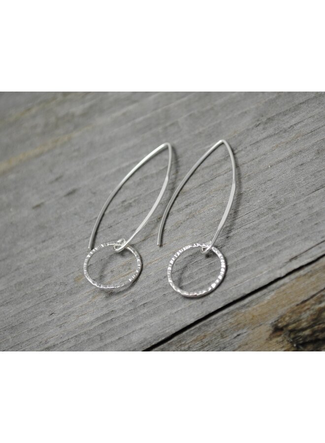 Small Hoop Long Hook Earring
