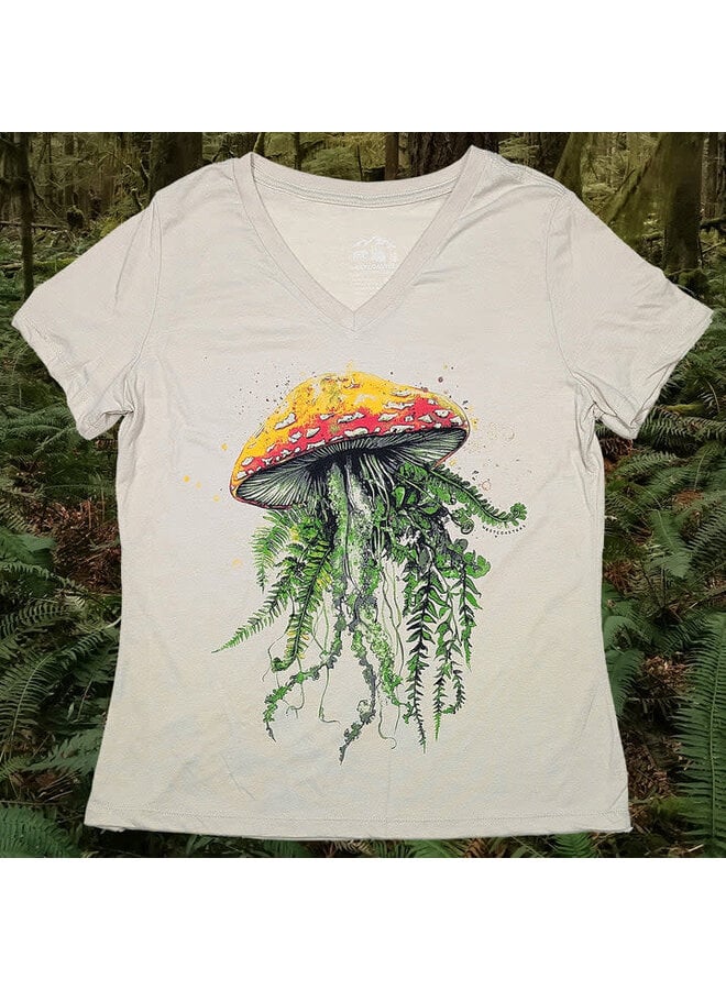 Forest Jelly Women's V Neck Tee