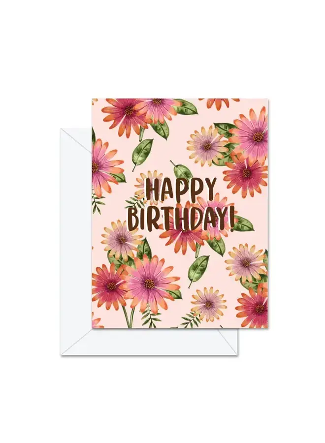 Happy Birthday (African Daisies) Card