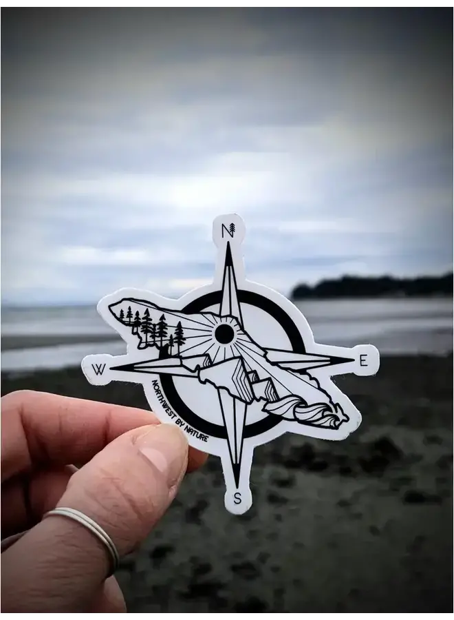 Vancouver Island Compass  Sticker