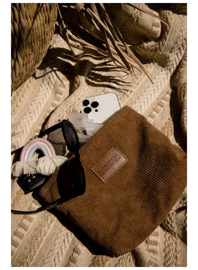 Corduroy Zipper Pouch