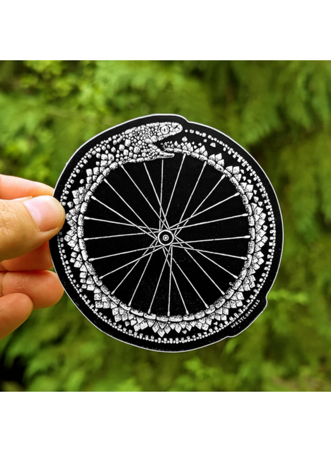 Ouroboros Tire Holographic Sticker