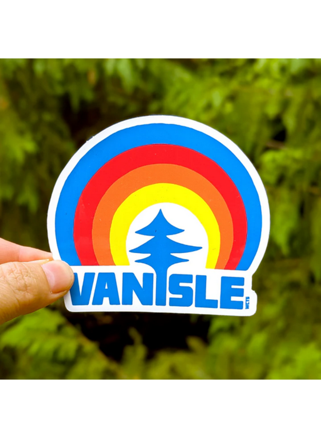 Retro Tree Van Isle Sticker