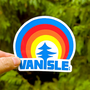 Retro Tree Van Isle Sticker