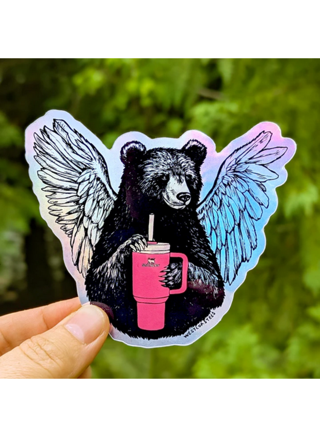 Stanley Bear Holographic Sticker