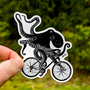 Biking Octopus Sticker