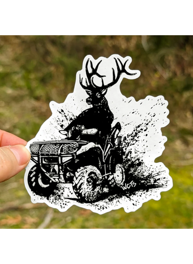 Elk Rider Sticker