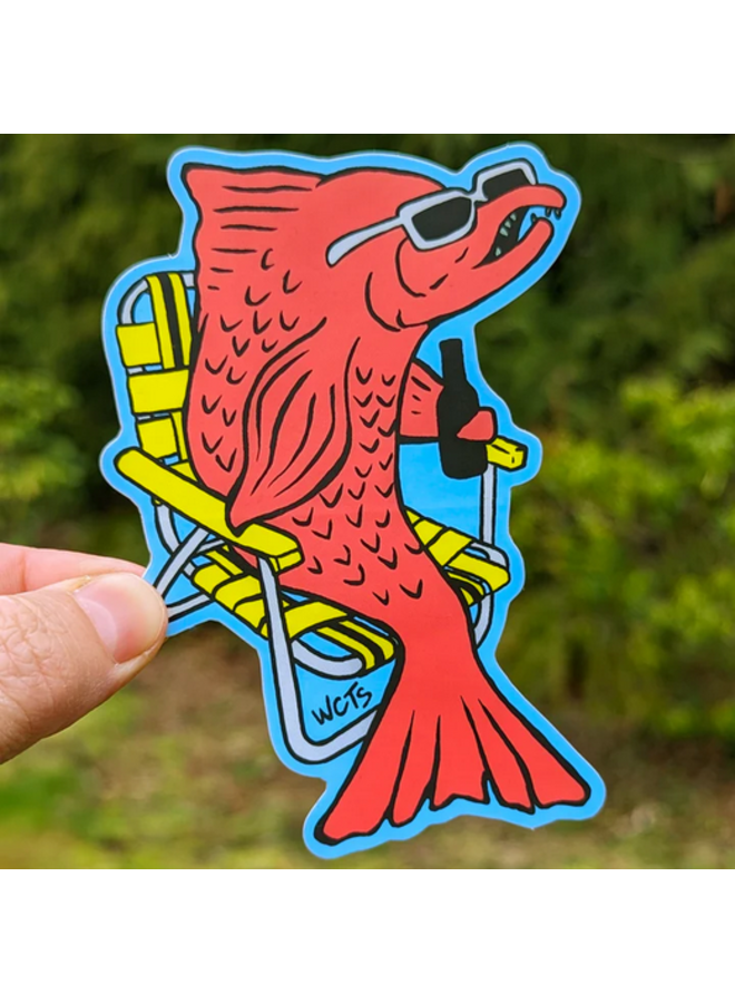 Ella the Salmon Sticker