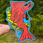 Ella the Salmon Sticker