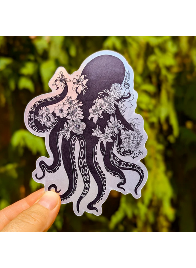 Flower Octopus Sticker
