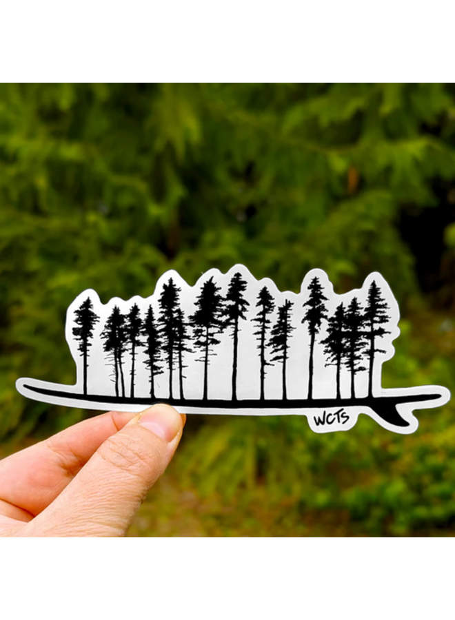 Forest Surfboard Sticker