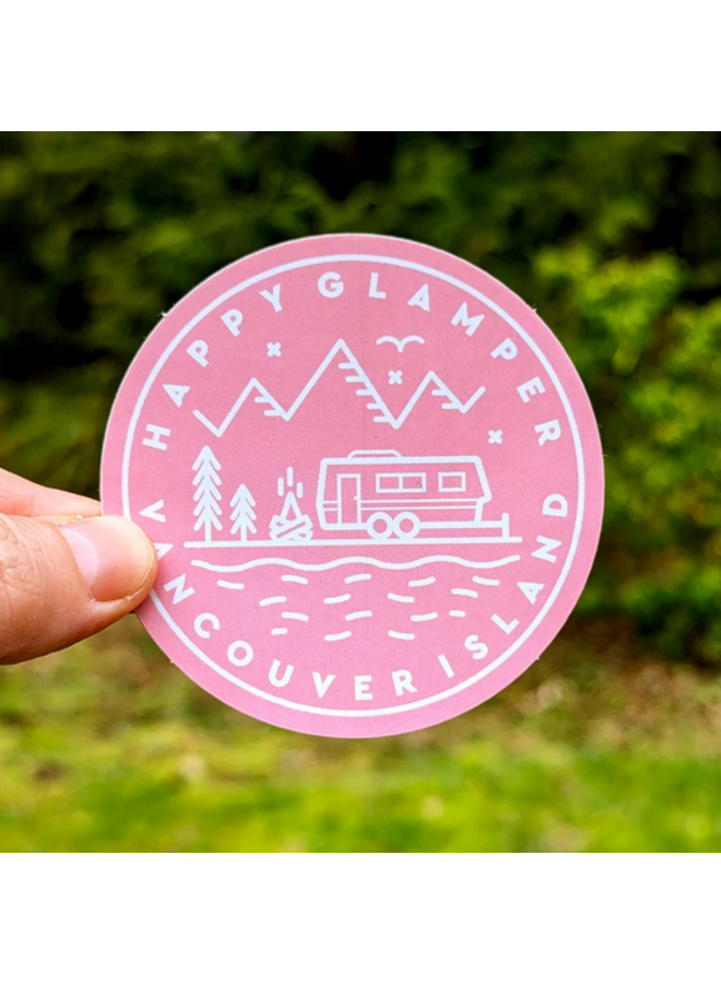 Happy Glamper Sticker
