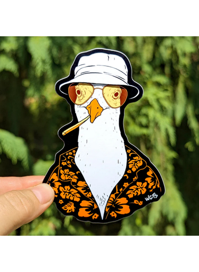 Hunter Seagull Sticker
