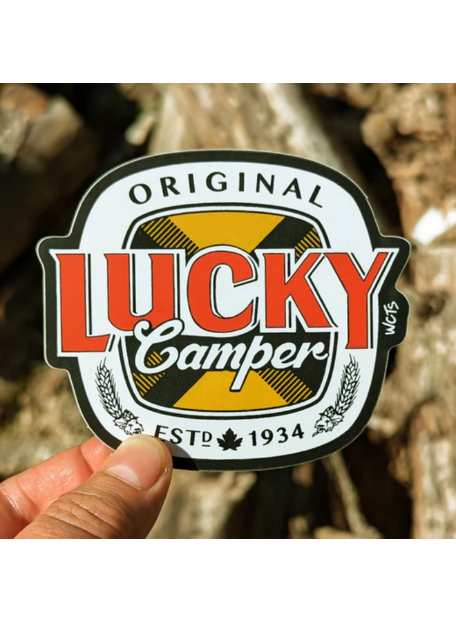 Lucky Camper Sticker