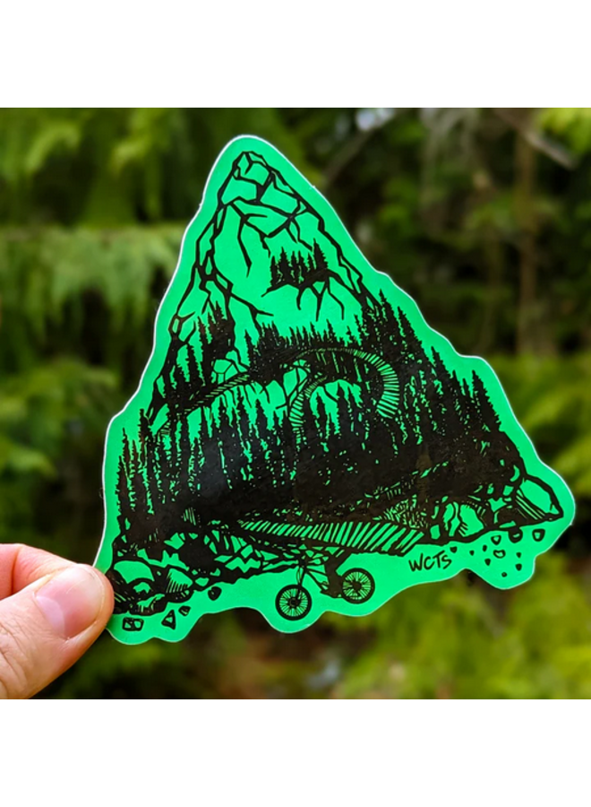 Mountain Biking Sticker