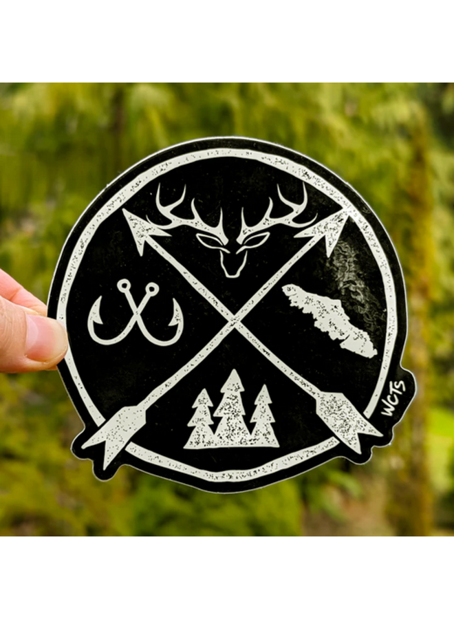 Outdoor Crest Sticker
