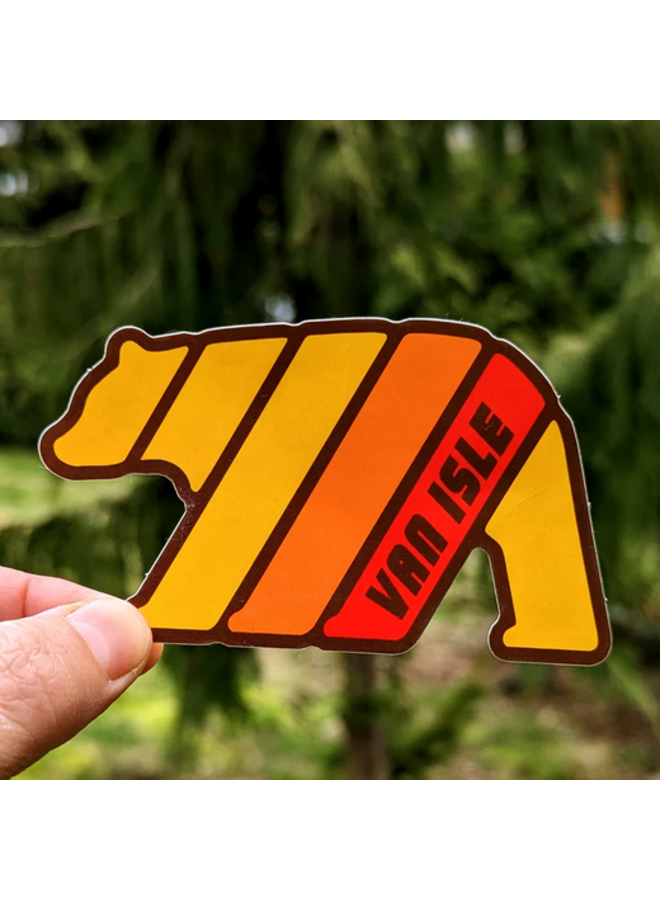 Retro Bear Sticker