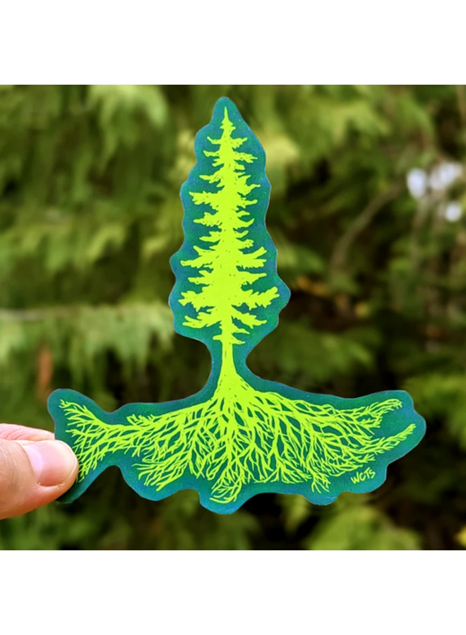 Salmon Roots Sticker
