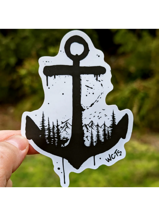 West Coast Anchor Sticker