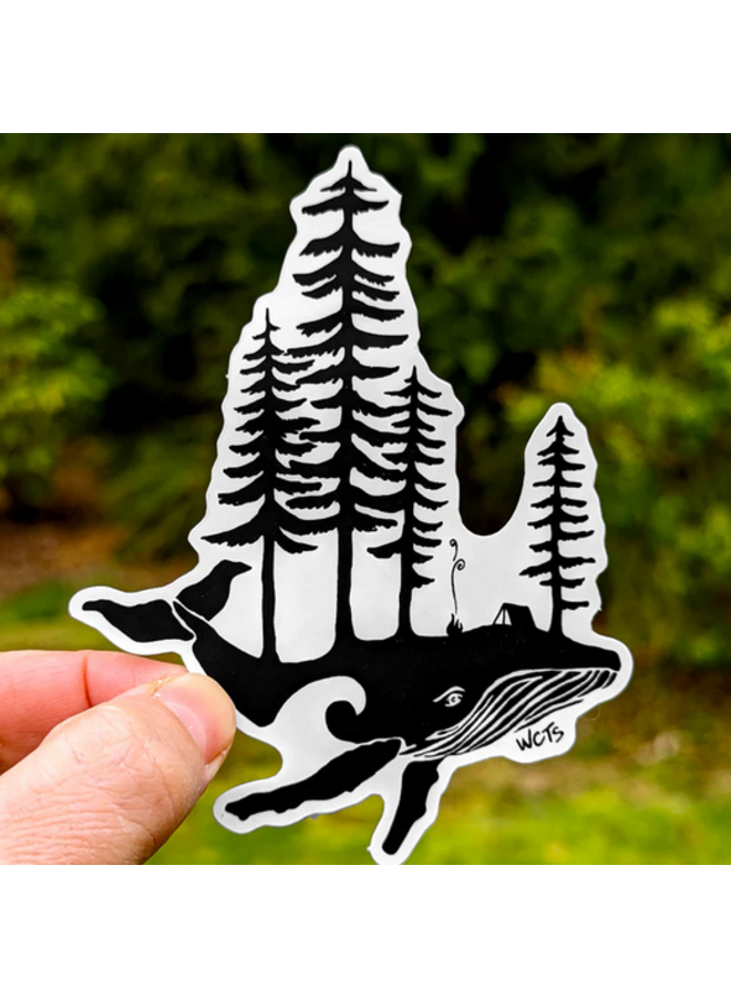 Whale Island Sticker