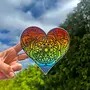 Heart Rainbow Car Decal