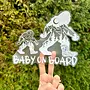 Sasquatch Baby On Board Car Decal