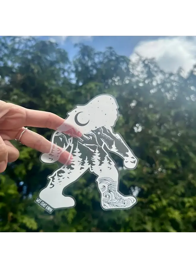 Sasquatch Big Foot Car Decal