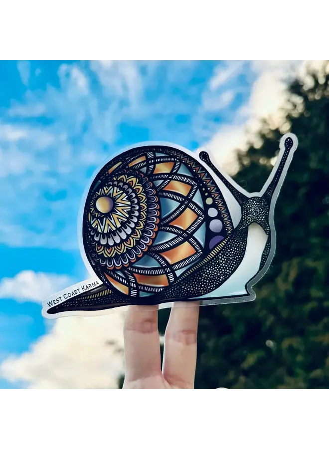 Snail Colourful Car Decal