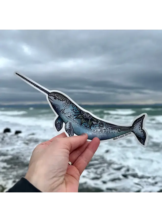 Narwhal Colourful Sticker