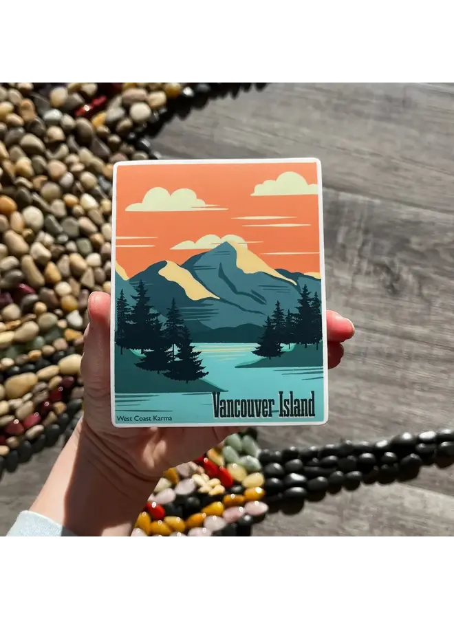 Vancouver Island Poster Sticker