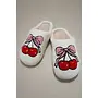 Bow Cherry Cozy Slippers