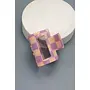 Small Checkered Hair Clip