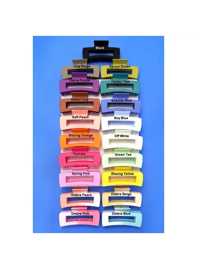 Large Classic Matte Hair Clip