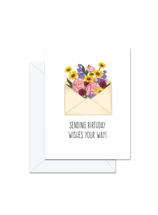 Sending Birthday Wishes Card