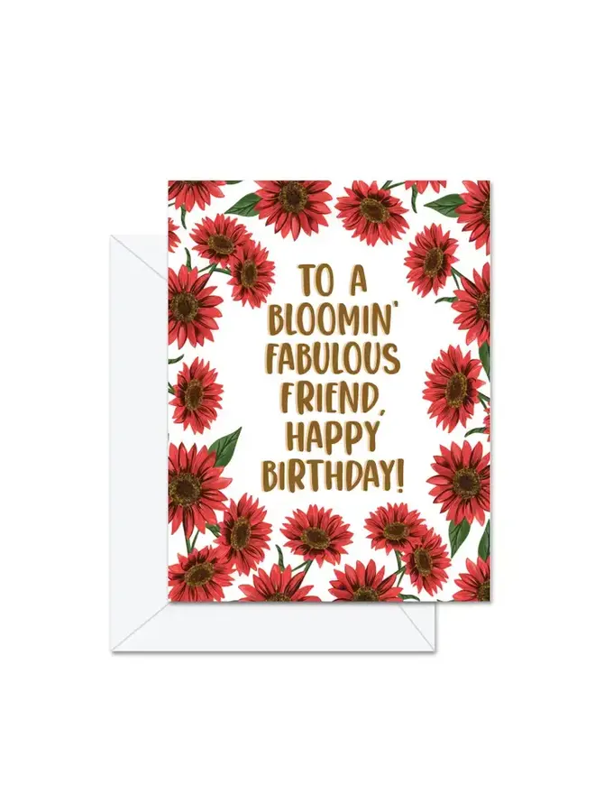 To A Bloomin' Fabulous Friend Card