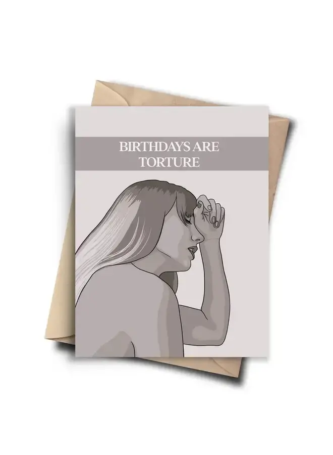 Birthdays are Torture Card